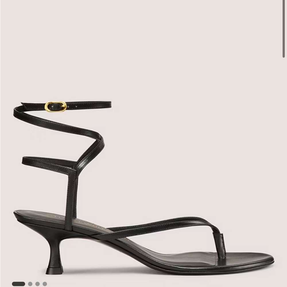 NWT STUART WEITZMAN CABO II SANDAL BLACK 9